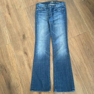 7 for all mankind women's jeans. Size 27. Gems inlaid in back pockets.